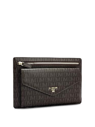 Da Milano Genuine Leather Brown Clutch (Small)