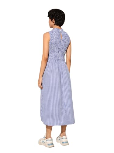 ONLY Women Fit and Flare Blue Dress