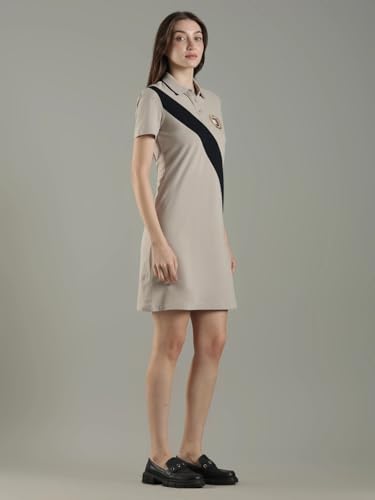 Cotton Polo Collar T-Shirt Dress