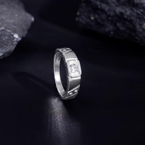 GIVA 925 Silver Rockstar Ring For Him, Fixed Size, Indian -17 | Gifts for Men and Boys | With Certificate of Authenticity and 925 Stamp | 6 Months Warranty