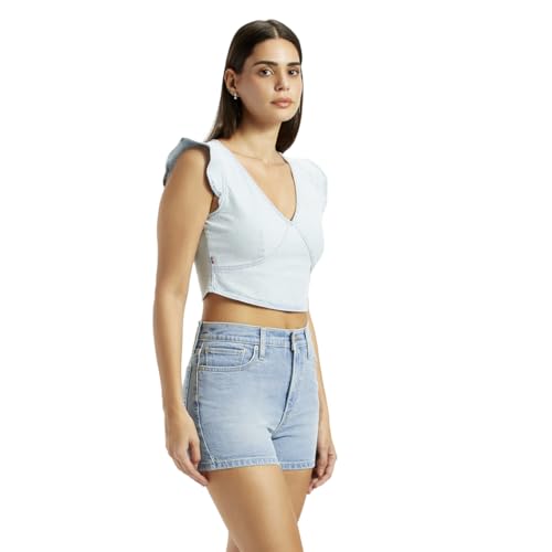 Levi's Women's Slim Fit T-Shirt (0054U-0001_Mid Indigo