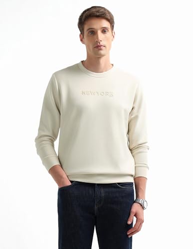 Typographic Embossed Regular Fit Sweatshirt