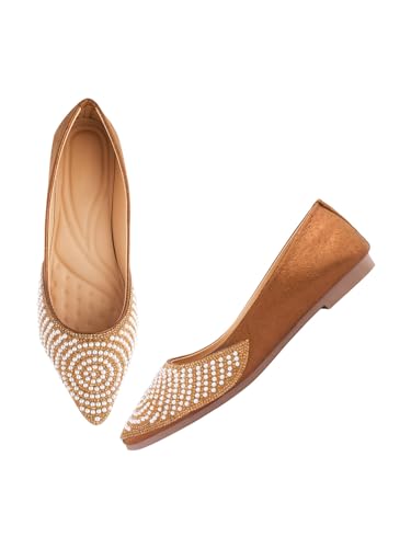 SilverArrow Women's Comfort Meets Culture Jutti Brown 5 UK