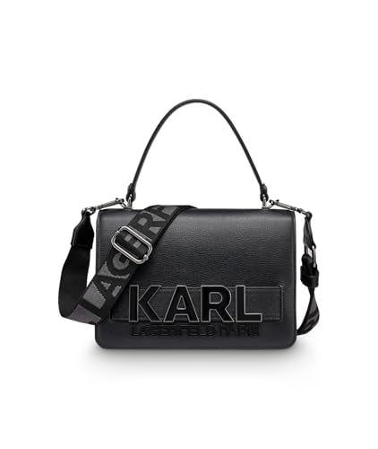 Karl Lagerfeld Paris Simone Crossbody, Black, One Size, Simone Crossbody