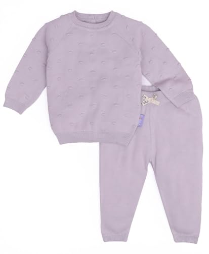 Mi Arcus Cotton Purple Jumper Set/Sweatshirt with Pyjama/Pullover with Pyjama/Sweater with Pajama for Baby Girl/Boy/Kids Round Neck Full Sleeve Clothing Set for 9-12 Months