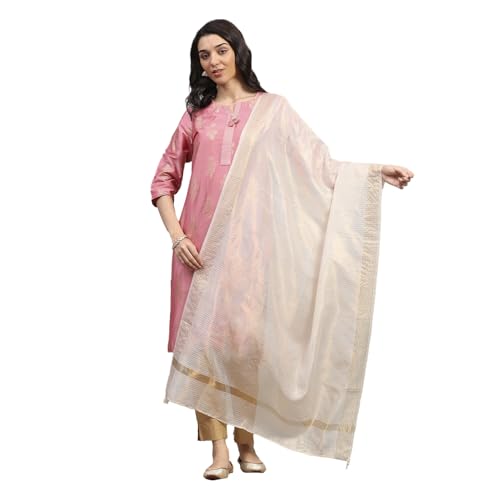 Rangriti Women Natural Polyester Yarndyed Dupatta_FREE SIZE