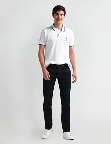 U.S. POLO ASSN. Men's Tapered Jeans (UDJENO1501_Blue
