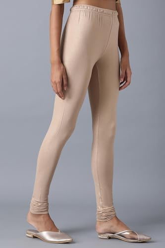 W for Woman Pale Beige Knitted Churidar_24CRW1094-46971_M