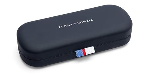 Tommy Hilfiger Men's Silver-Blue Square Rimless Sunglasses