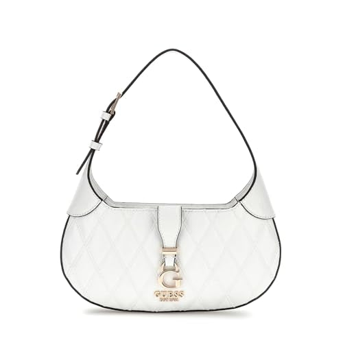 Guess Women's White Solid Crossbody Bag| Ladies Purse Handbags | Gift For Ladies