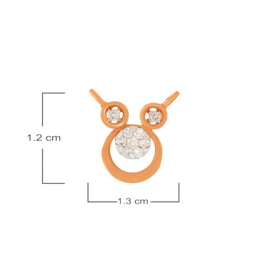 WHP Jewellers Pendant For Women, 14KT (585) BIS Hallmark Pure Gold, Pendant Jewellery, Womens Gold Pendant, Anniversary Gift For Wife, Simple Pendant For Women-DPND22081350