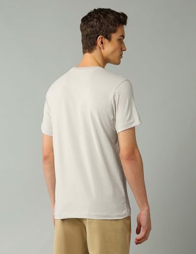 Arrow New York Men's Regular Fit T-Shirt (ANAJTS3114_Stone