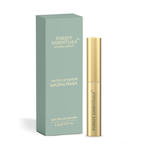 Forest Essentials Tinted Plumping Lip Serum Buransh | Natural Glossy Lip Tint with Natural Colour & Flavours | Clean, Cruelty-Free Makeup