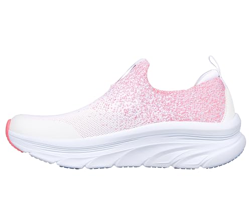 Skechers Womens -Sport D'Lux Walking Shoes -Wrap Party-149814-Wmlt-Us10 White, 7 UK