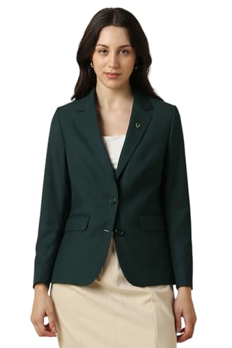 Allen Solly Women's Blazer (AHBZWRGFS05993_Green