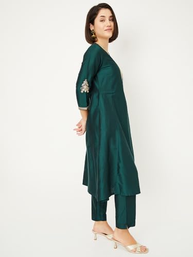 Max Women's Cotton Blend Kurta Set (CTKST44029C