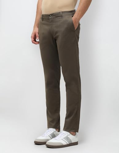U.S.Polo Association Men's Slim Fit Textured Trousers