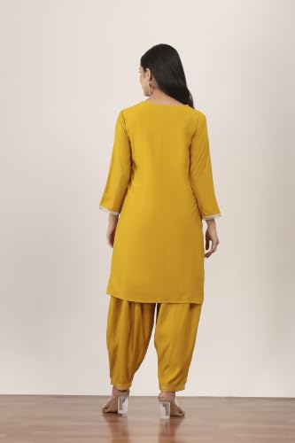 Rangriti Viscose Polyester Printed Straight Festive Kurta With Salwar And Dupatta