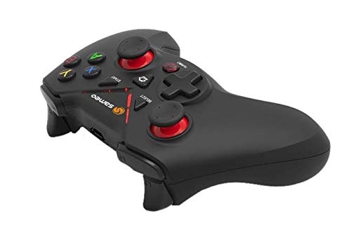 SAMEO SG17 2.4G 32 Bit Wireless Gaming Controller | Dual Vibration and Auto Fire functions | 3D Gamepad for Xbox Series/ PS3/ PC/Android | Supports Windows XP/7/8/10 (Black)