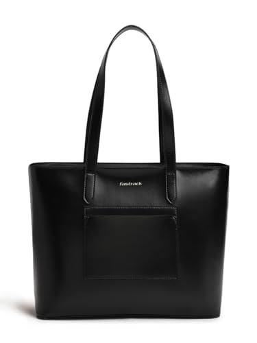 Fastrack PU Structured Tote Bag with Cut Work for Women, Girls and Ladies | College & Office Ready Tote Bag