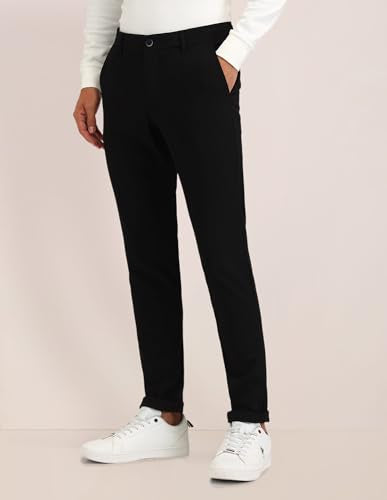 U.S. POLO ASSN. Men's Fitted Casual Pants (USTRO1789_Black