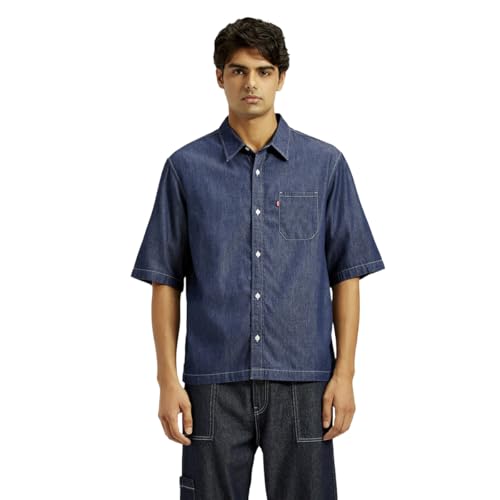 Levi's Men's Loose Fit Shirt (0056X-0000_Blue
