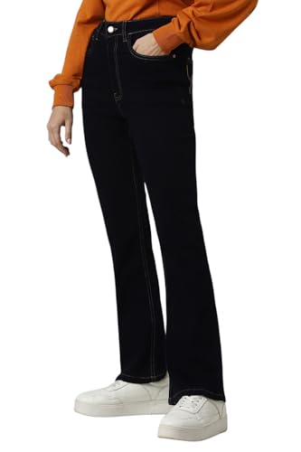Van Heusen Women Black Dark Wash Slim Fit Jeans