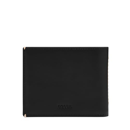 Fossil Mens Leather Westover Black Wallet ML4583001