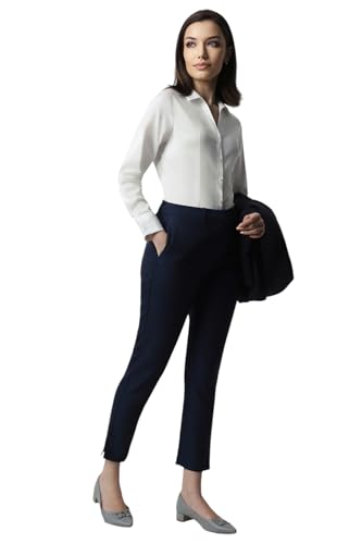 Van Heusen Women's Cotton Solid Regular Fit Shirt (VWSFCRGB623771_White M)