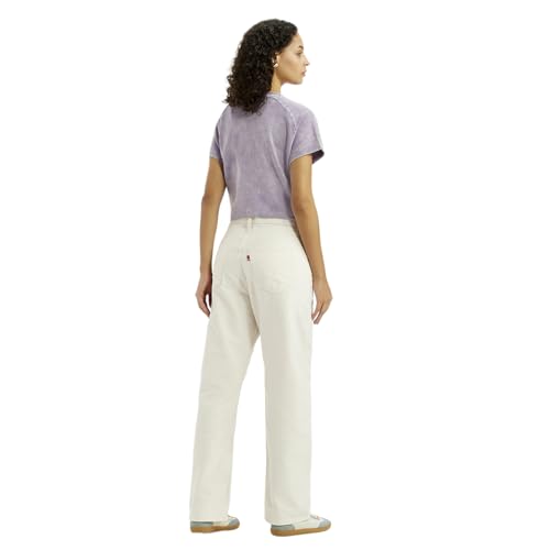 Levi's Women's High Rise Ribcage Straight Fit Off-White Jeans
