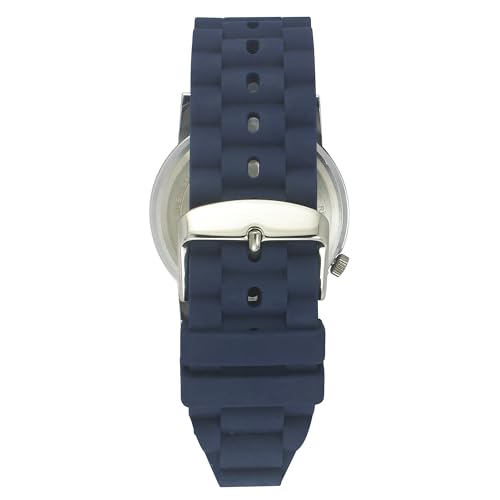 Helix by Timex Analog Watch for Man with Blue Round Dial & Blue Silicone Strap Band Water Resistant Men's Wrist Watches - TW058HG00