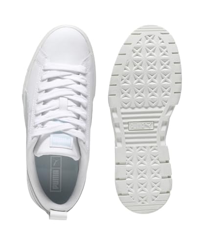 Puma | Womens | Mayze Platform Sneakers | White-Sea Glass | 5UK