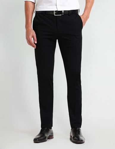ARROW Men's Regular Pants (ARAITR2137_Black