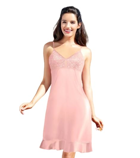 Enamor Women's Chemise (ENFBDN026PRLXXL_Pearl_XXL)