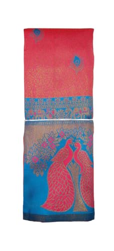 SREE KUMARAN Women's Kanchipuram Kubera Silk Pure Pattu Sarees With Blouse (VSK138-2) (VSK241-6)