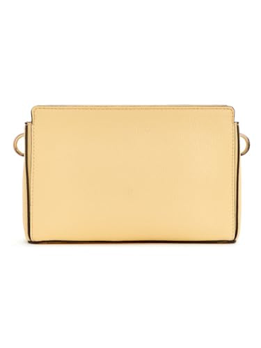 GUESS Cornsilk Solid Meridian Top Zip Crossbody Bag