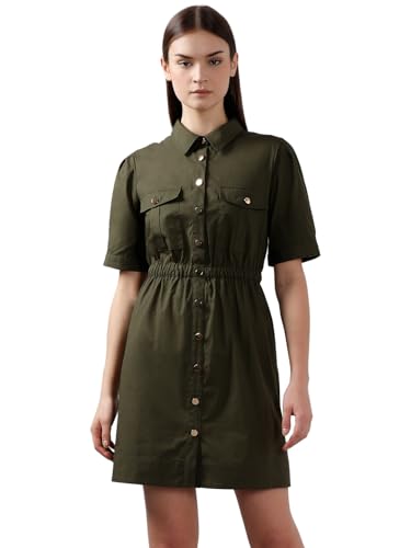 VERO MODA Women's Shirt Green Dress