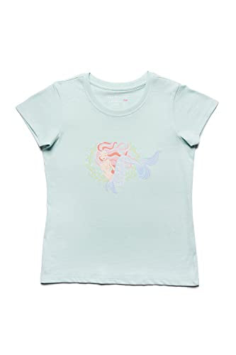 Van Heusen Girls T-Shirt - 100% Cotton - Ultra Soft, Round Neck, Short Sleeve_56405_ICY Morn_11-12 Years