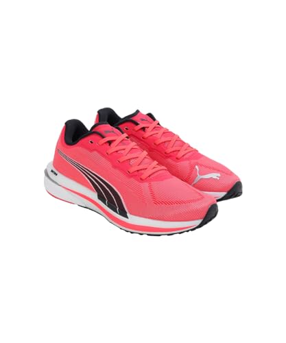 Puma Womens Velocity Nitro WNS Sunblaze-White-Black Running Shoe - SaumyasStore