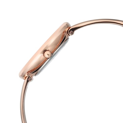 Titan Raga Contempore Rose Gold Dial Brass Strap Watch for Women - 95310WM02F