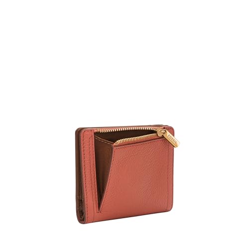 Fossil Womens Leather Logan Red Wallet SL7829604