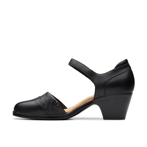 Clarks Womens Emily 2 Ketra, Black Leather, 4 UK