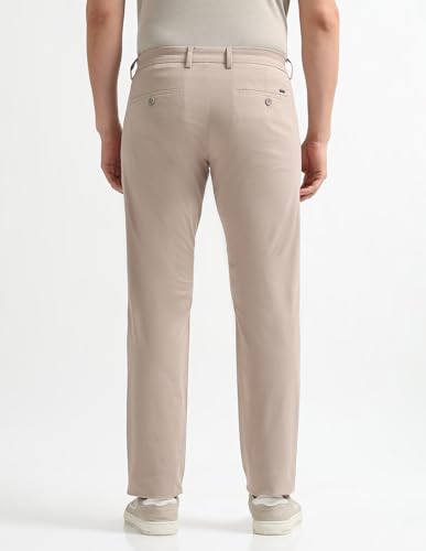 Arrow Sport Men's Slim Fit Mid Rise Trousers