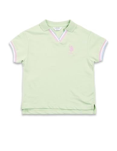 U.S. POLO ASSN. Girl's Regular Fit T-Shirt (UGTSH0426 Green
