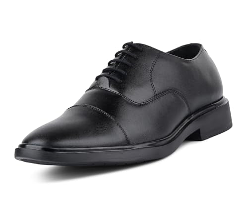 LOUIS STITCH Jet Black Lightweight Derby Shoe | Formal Shoes for Men | LSFXCTJB | UK-7