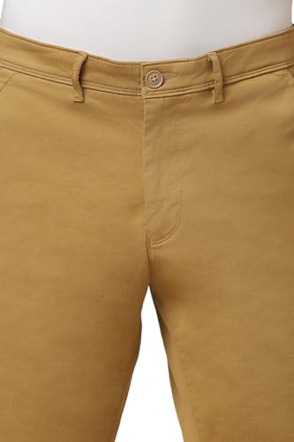 Allen Solly Men Brown Solid Slim Fit Shorts