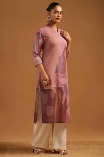 Soch Womens Multicolour Cotton Abstract Kurta