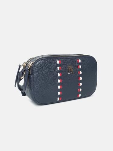 Solid Blue Polyurethane Sling Bag