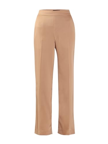 VERO MODA Women's Straight Fit High Rise Beige Pants