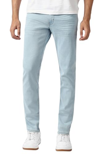 Van Heusen Men's Regular Jeans (VXDNCRKFC55698_Light Blue